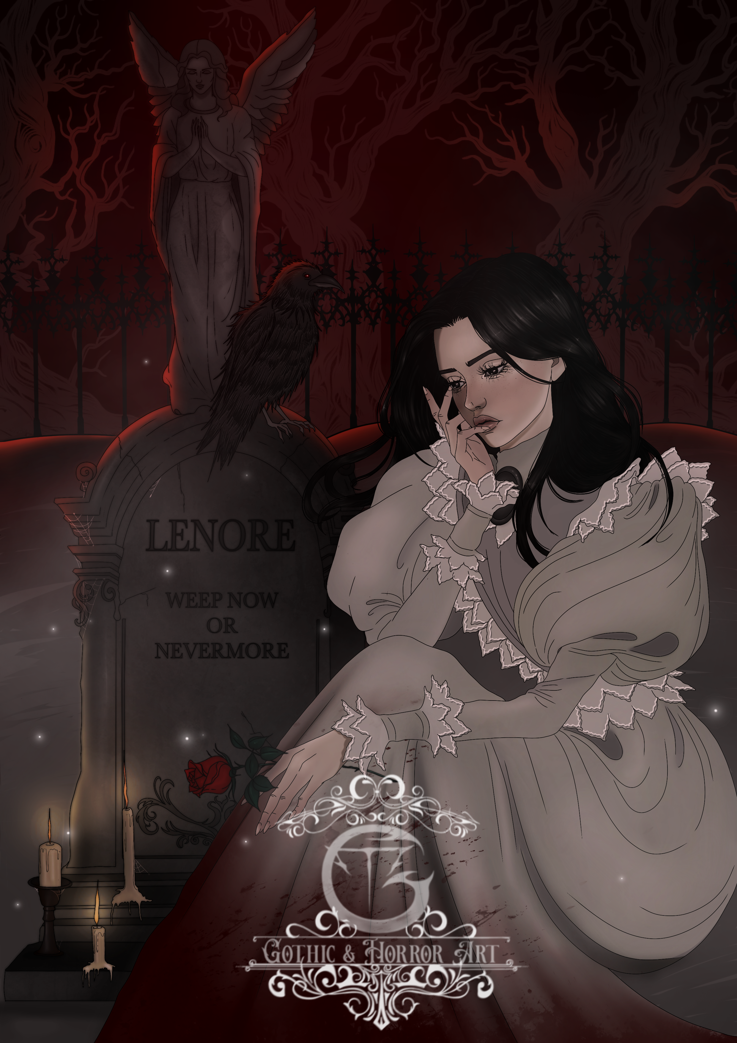Ilustração Lenore, Edgar Allan Poe