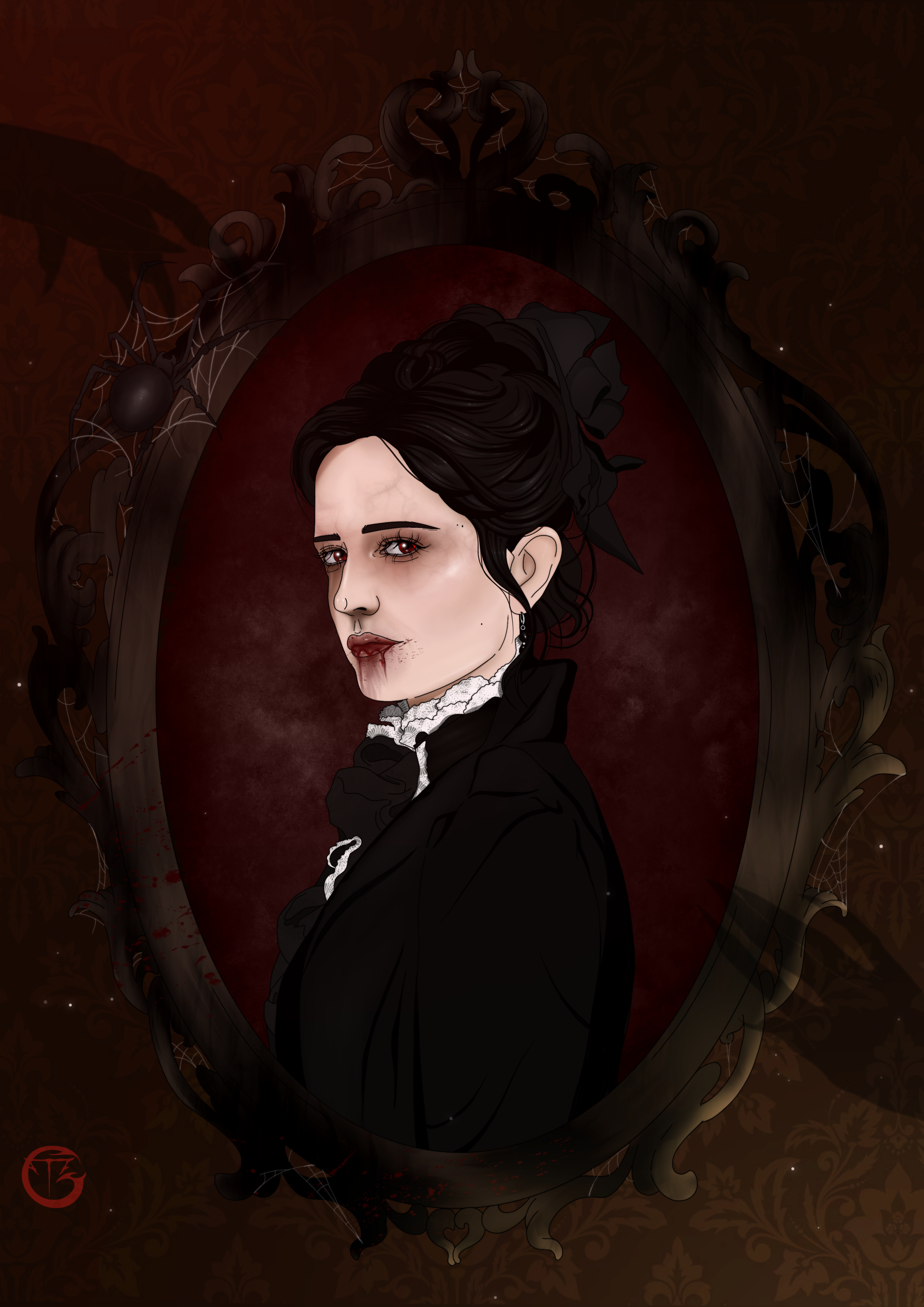 Ilustração O Retrato de Vanessa Ives
